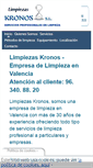 Mobile Screenshot of limpiezaskronos.net